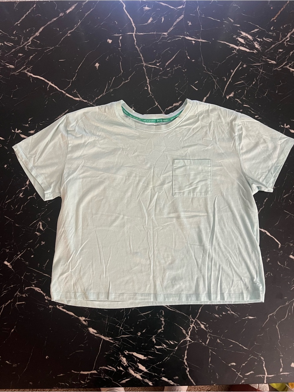 Women’s Light Mint Green Pocket Tee